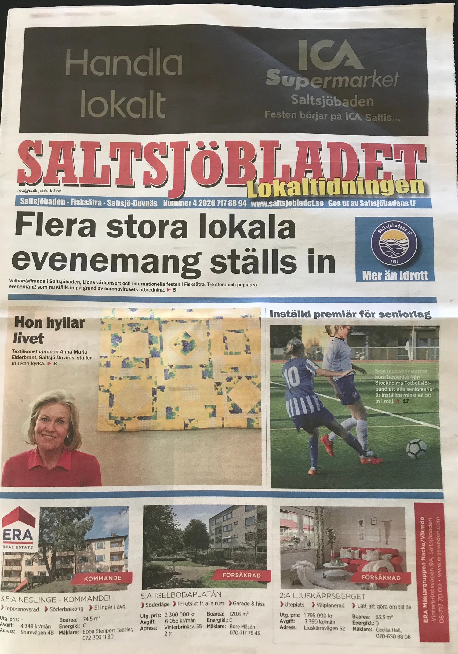 Framsidan: ”Hon hyllar livet”